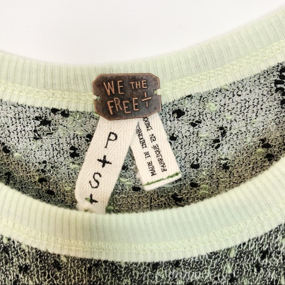 Free People Bumble Bees Tunic Shark Bite Hem S - Picture 5 of 8